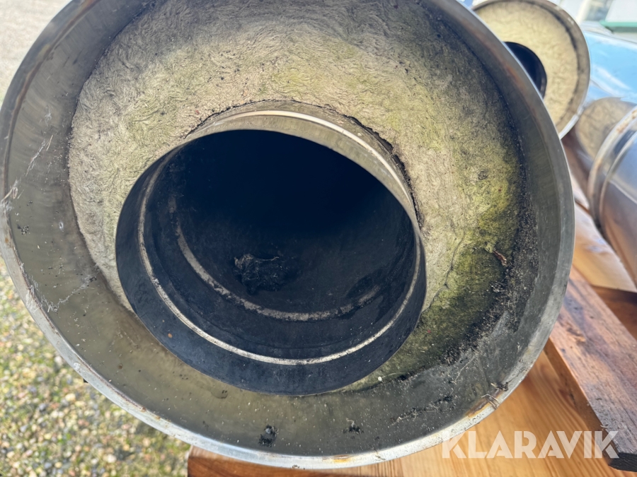 Rustfri stål skorsten, Kolding, Klaravik auktioner