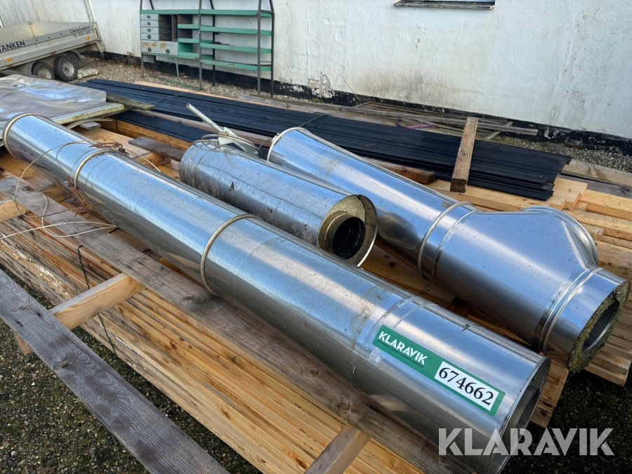 Rustfri stål skorsten