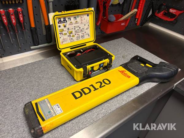 Ledning- og kabelsøger Leica DD120 med Leica DA175 signalsender