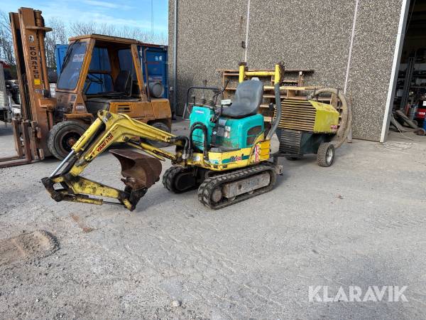 Gravemaskine med løs hydraulik station Yanmar SV08-1