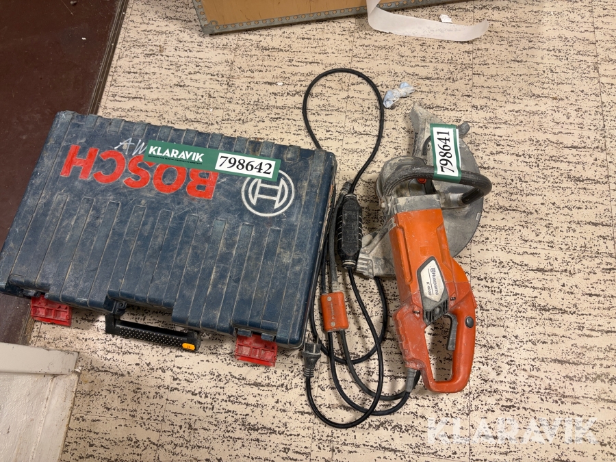 Nedbrydningsværktøj Bosch 3611 B64 002 og Husqvarna K 4000