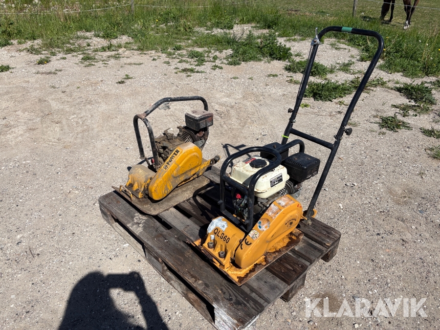 Pladevibratorer Bearsafe/Power QLS60/C60 - 2 styk