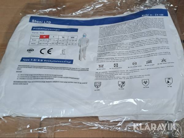Sikkerhedsdragter Sheni LTD Cv-109 - 1000 styk
