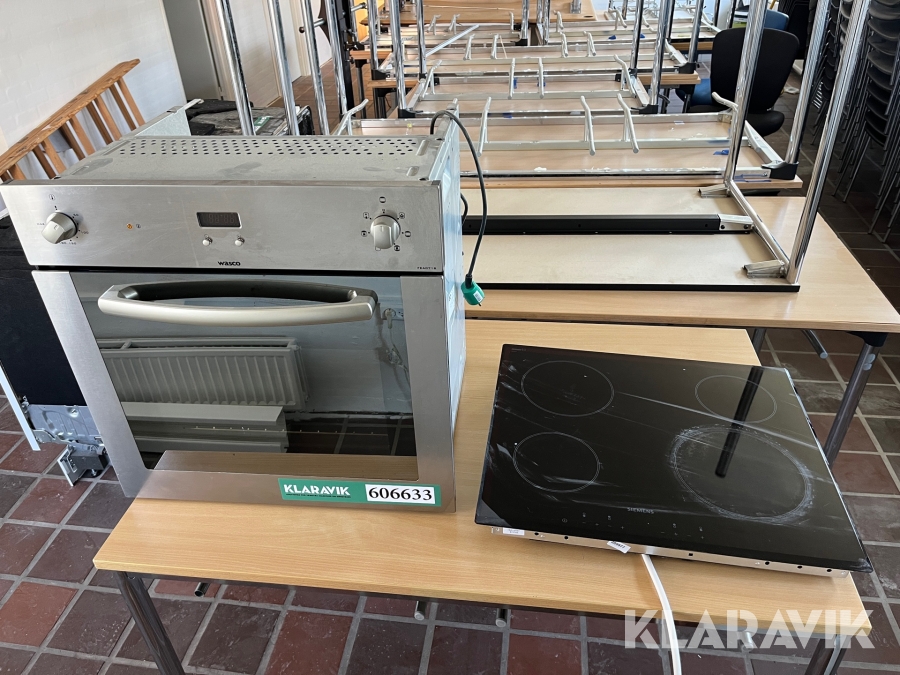 Ovn og kogeplade Siemens & Wasco