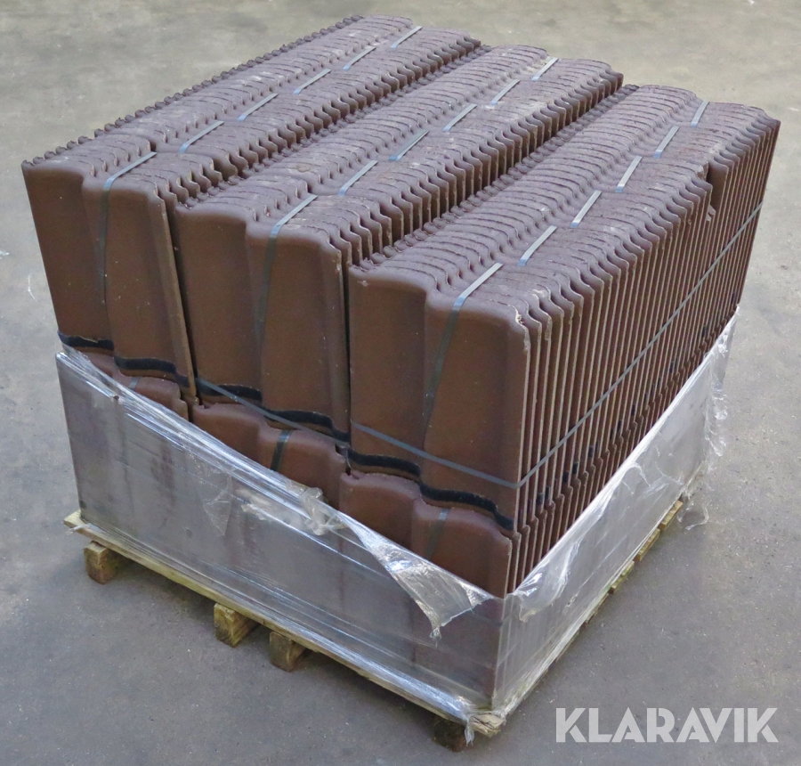 Monier dobbeltvinget tagsten - Polar brun - 975 styk