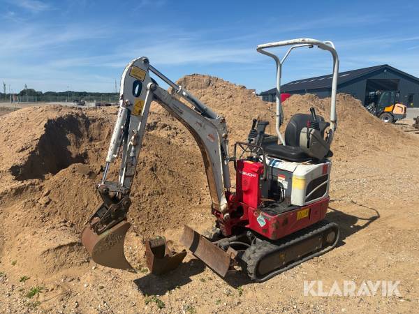 Minigraver Takeuchi TB210R med tilbehør