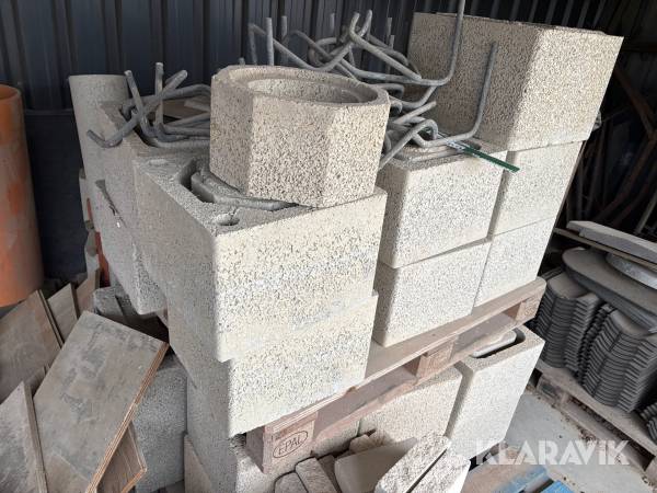 Skorstensblokke - 29 elementer i alt