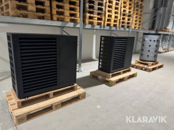 Varmepumper 2 styk Scantherm Skagen 8 kw Monoblock + Buffertank 1 styk