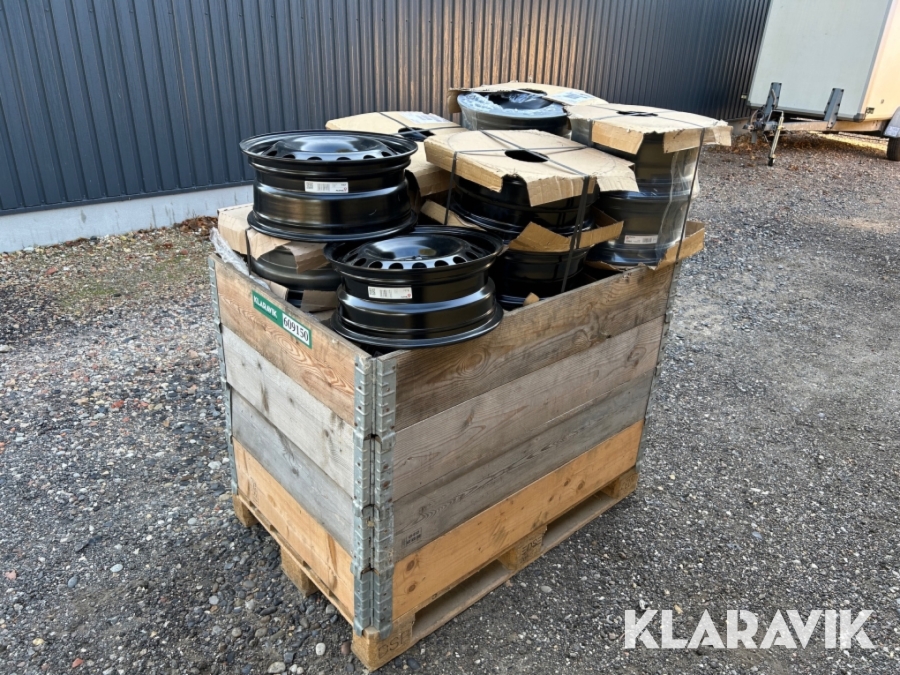 Assorterede stålfælge 25 styk