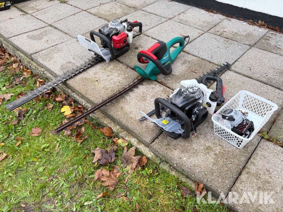Hækkeklippere Scheppach & Bosch HTH250/240P & AHS 6000 PRO-T - 3 styk