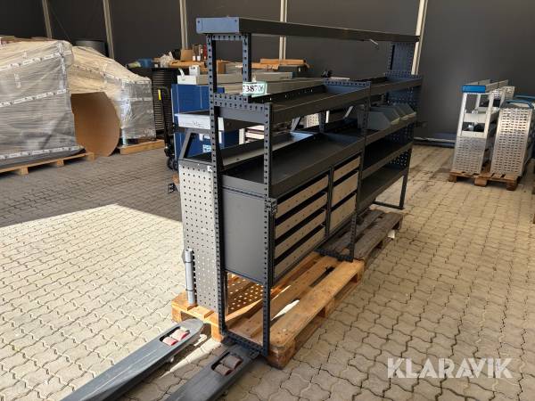 Reol til varebil Dansk kvalitets tilbehør - 2 enheder