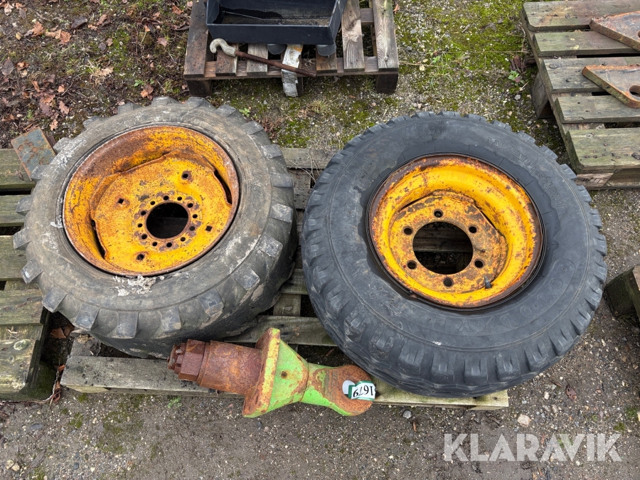 Dæk + Prøjsøje træk blandet lot 3 objekter