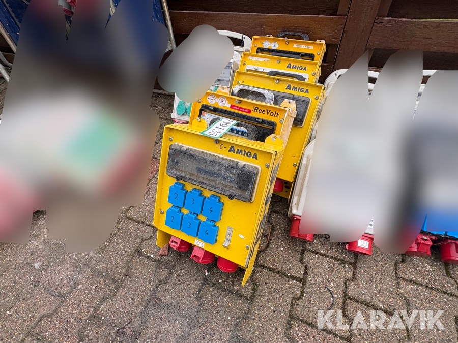 Byggestrømtavler 5 styk