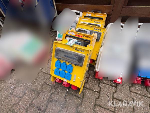 Byggestrømtavler 5 styk