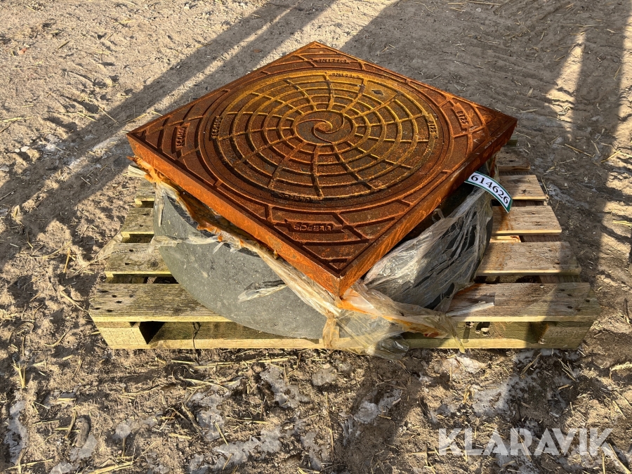 Kloakdæksel med karm Ulefos 600 mm