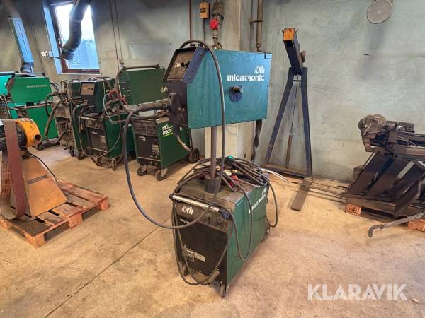 Svejsemaskine Migatronic MIG 305 MK III + Tråd fremfører: MWF 8 1 styk