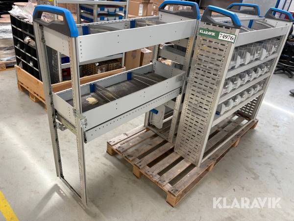 Inventar til kassebil Sortimo - to dele