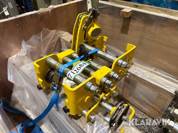 Løbekat med talje Exo 1 tons - med side og endeforskydning