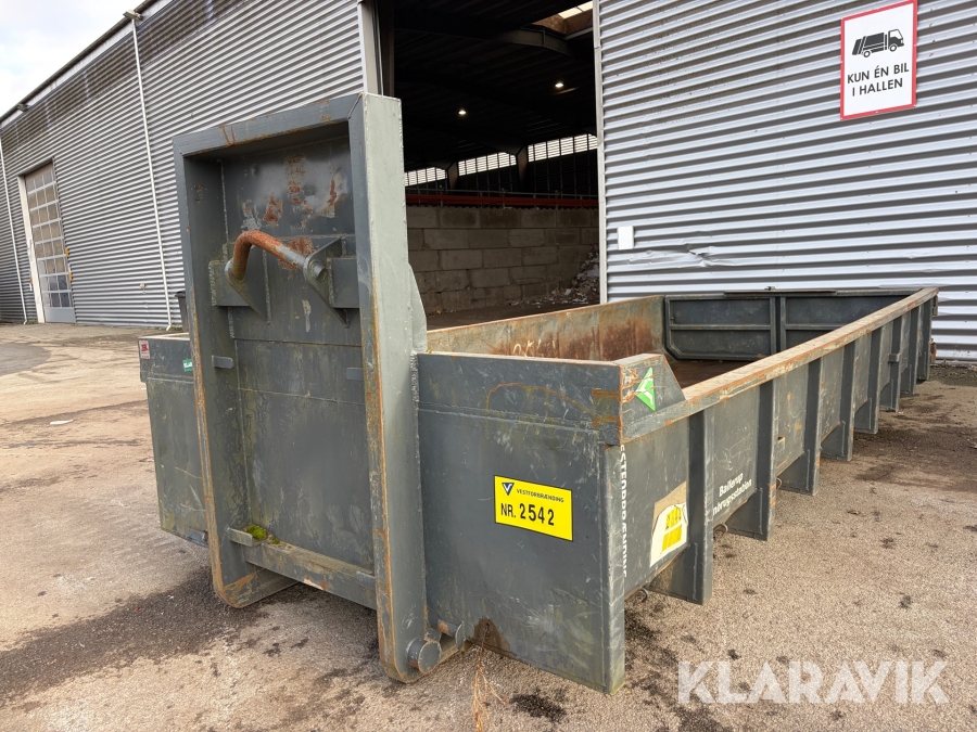 Container JSK 10 m³ med kroghejs