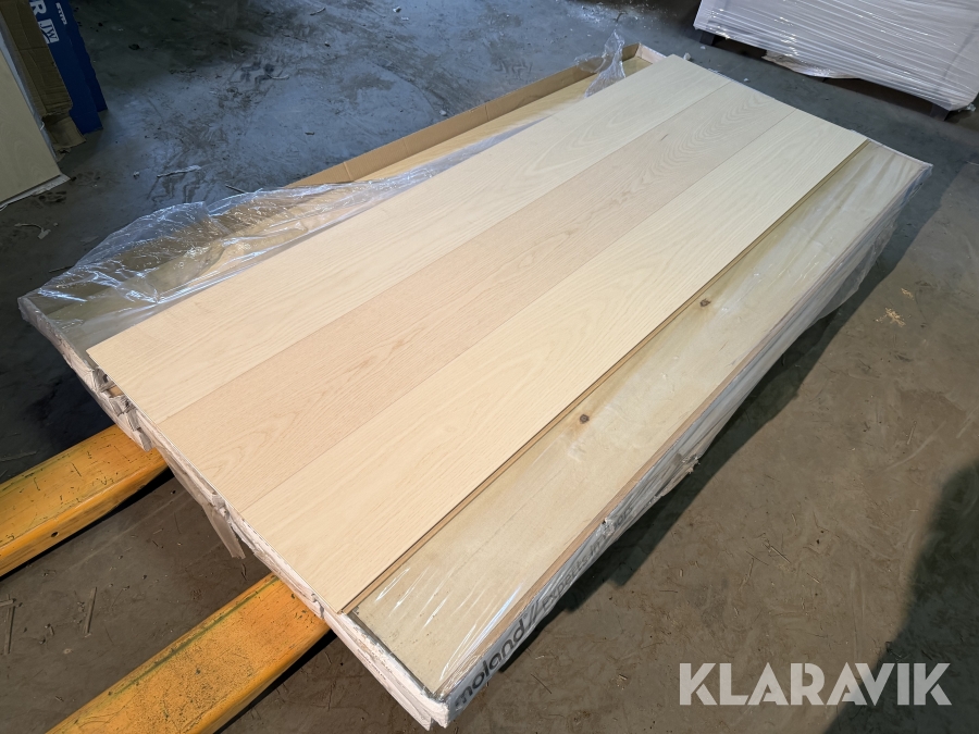 Gulv Moland Medway White Ash 35,85 m2