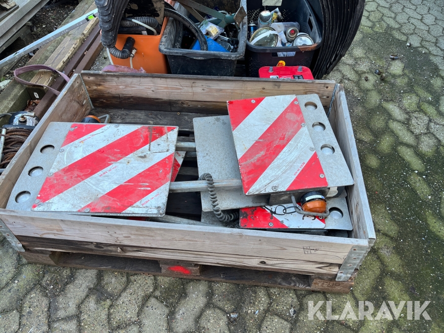 Udtræksskilte til lastbil 4 styk