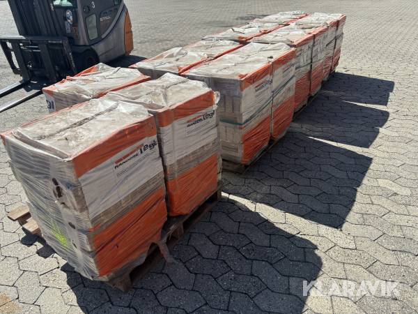 Mursten Randers Tegl 2 typer, 15 hoveder / 1200 Styk