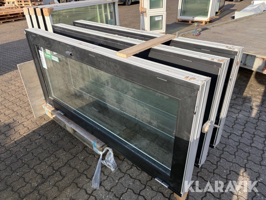 Terrassedøre Outline Træalu 3 lags 3 styk 