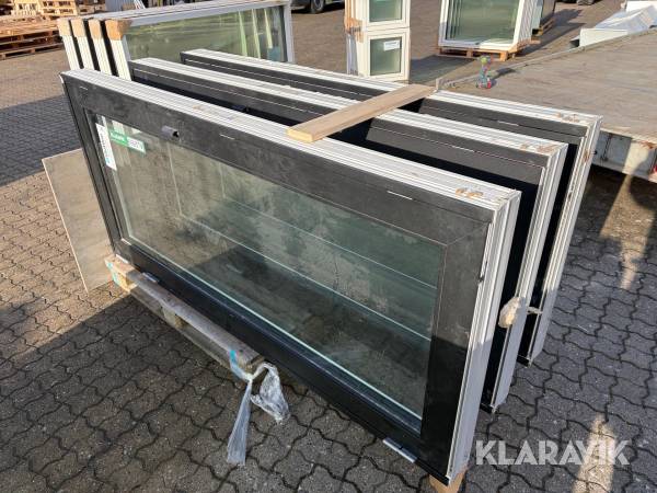 Terrassedøre Outline Træalu 3 lags 3 styk 