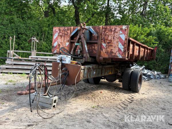 Kroghejsevogn med containerlad