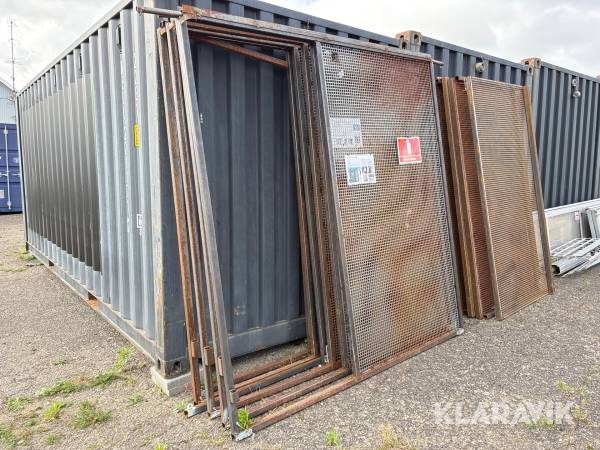 Sikkerhedsgitre til fyrværkericontainer, 11 Styk