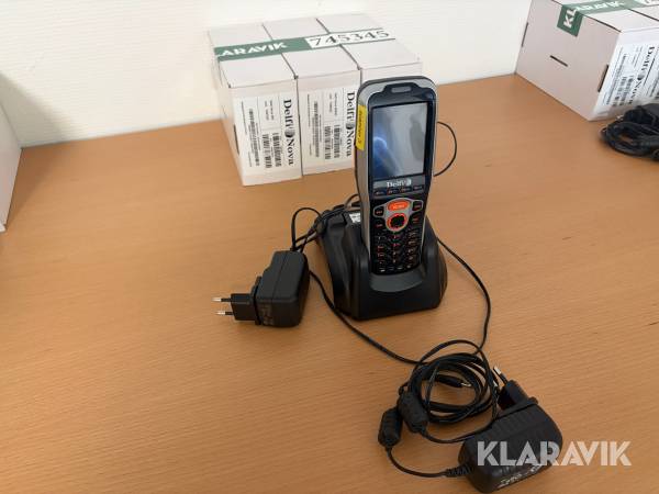 Håndterminaler/stregkodescannere Delfi Nova 260 4 styk med dockingstationer og tilbehør