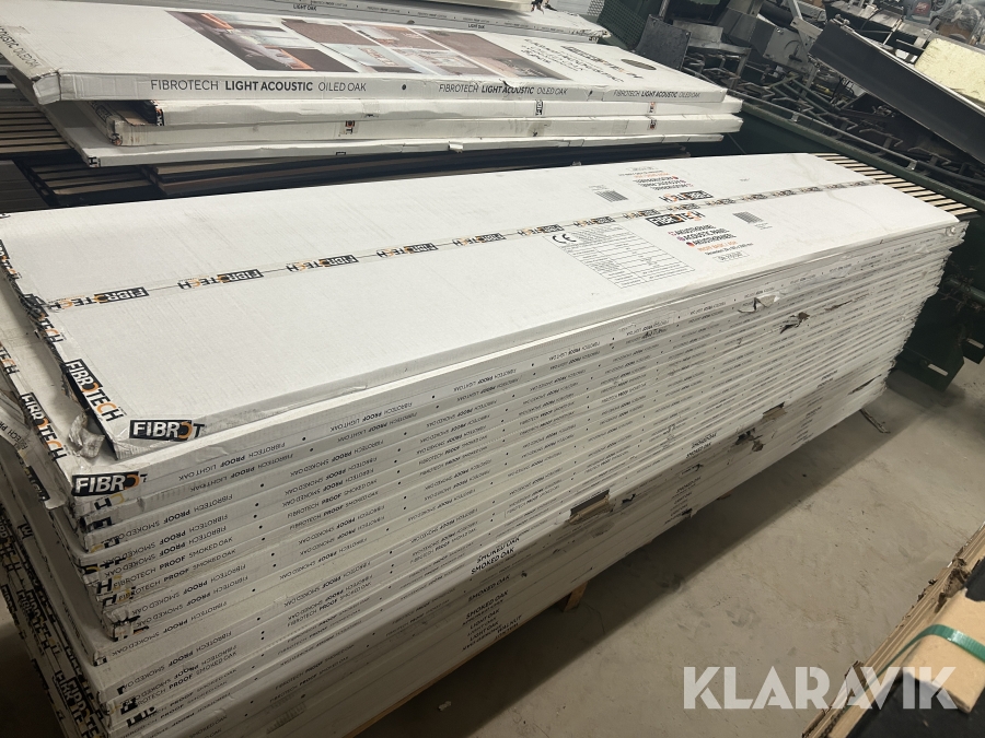 Akustikpaneler Fibrotech Proff 2 sortering blandede farver 31 styk