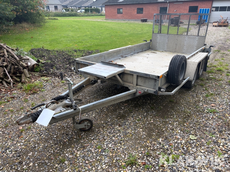 Maskintrailer Ifor Williams GP 126-R alu bund og rampe