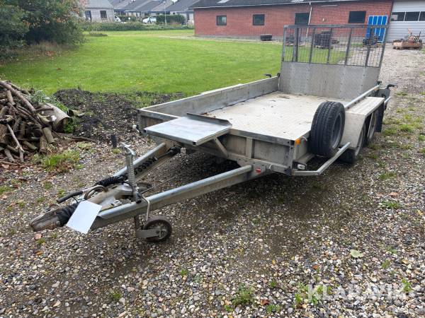 Maskintrailer Ifor Williams GP 126-R alu bund og rampe