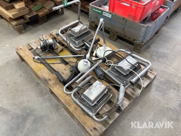 Lot med arbejdslamper - 5 styk