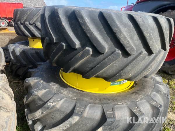 Tvillinghjul John Deere 1 sæt - 4styk 