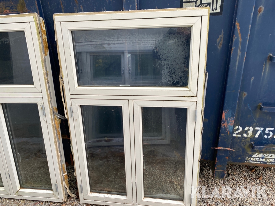 2 vinduer Alu træ KPK Alu træ 100,3 br x 156