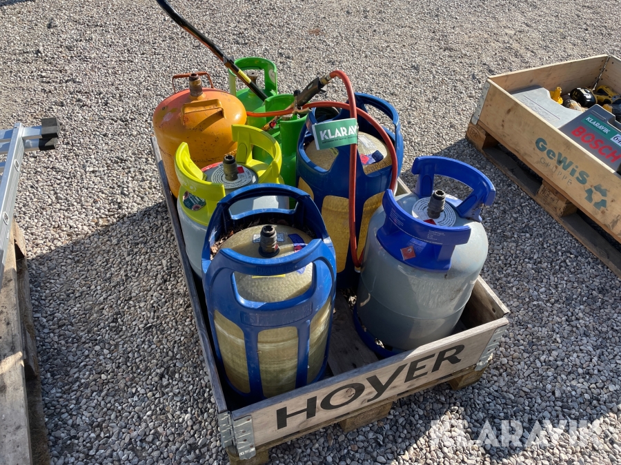 Blandet  lot gasflasker