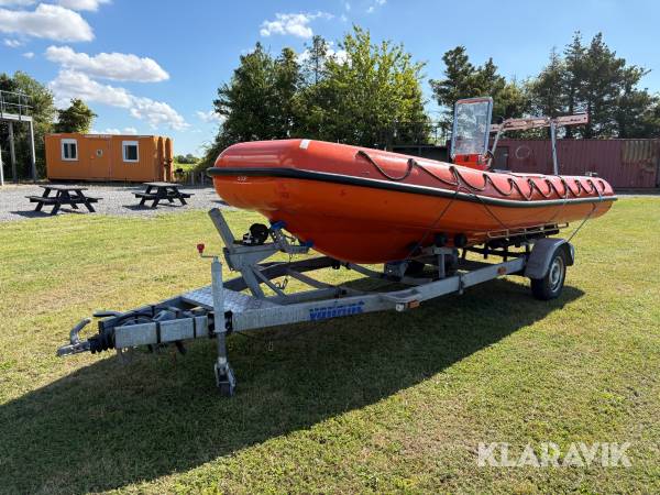 MOB-båd uden påhængsmotor og bådtrailer