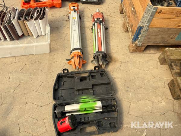 Lot måleudstyr Ridgid og Hilti
