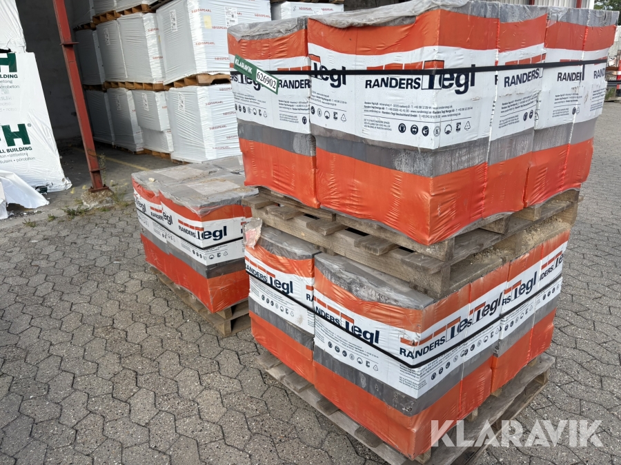 Mursten Randers Tegl RT475 960 Styk, 3 paller/12 hoveder