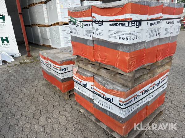 Mursten Randers Tegl RT475 960 Styk, 3 paller/12 hoveder
