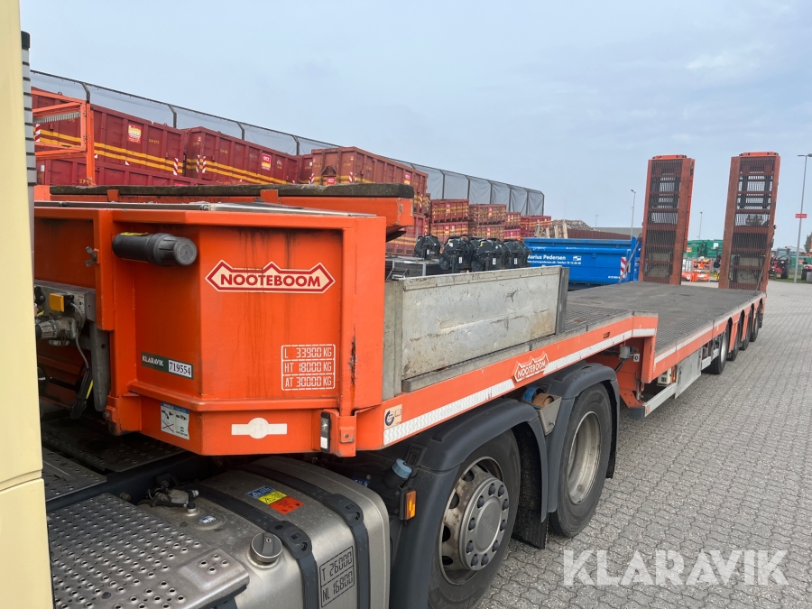 Maskintrailer/Blokvogn Nooteboom OSD-58-04 4akslet
