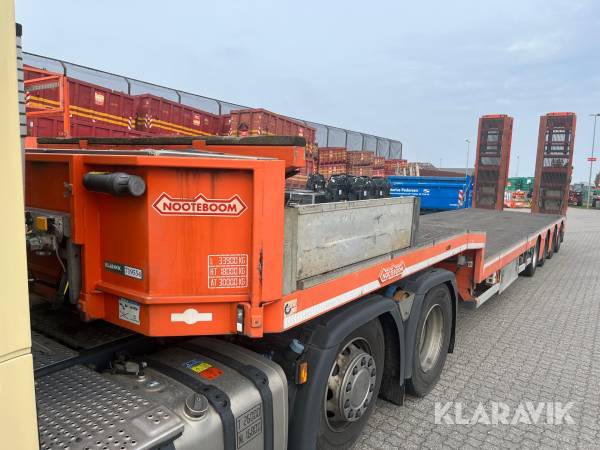 Maskintrailer/Blokvogn Nooteboom OSD-58-04 4akslet