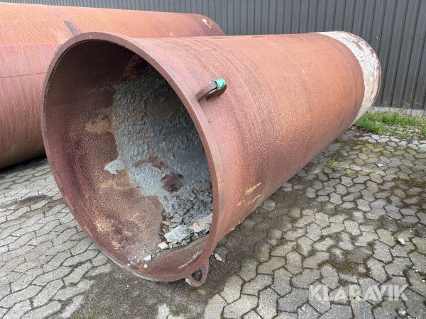 Casing jern rør Ø. 3700x1330mm 1 styk