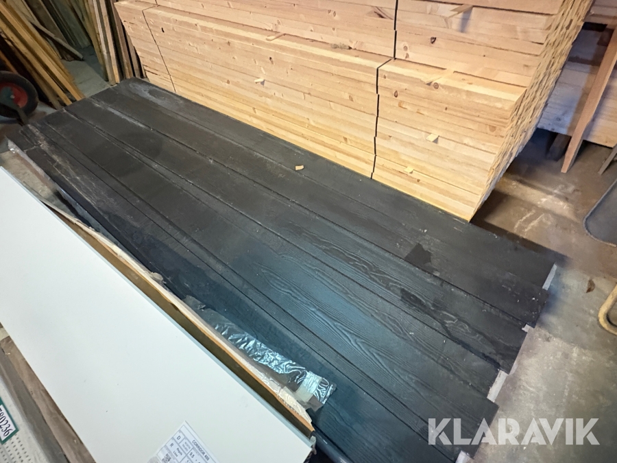 Eternitbrædder med træ struktur 50 styk a 360x19x1 cm