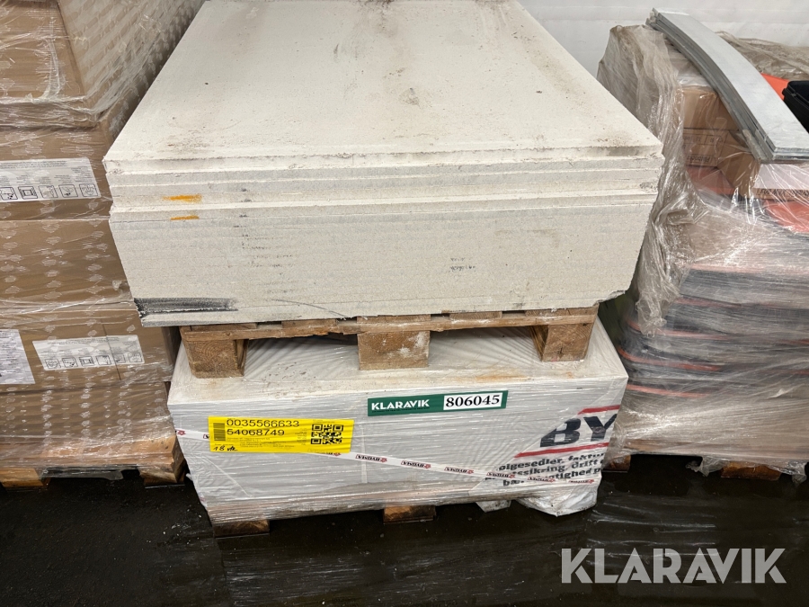 Gipsplader / Fermacell  34 styk