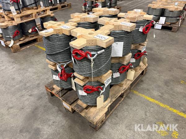 Stålwire Drahtseilwerk Hemer Taurus wire top e. Safetyhook - 12 bundter / 1440m