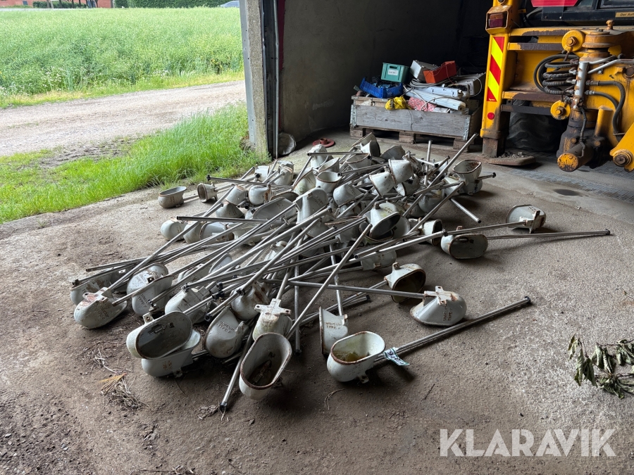 Støbejerns drikkekopper Unicup Type-F - 96 styk