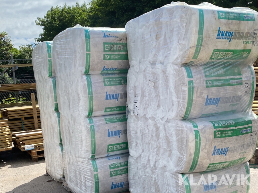 Isolering Knauf 70 mm 560 x 980 mm Lambda 32 48 pakker 157 m²